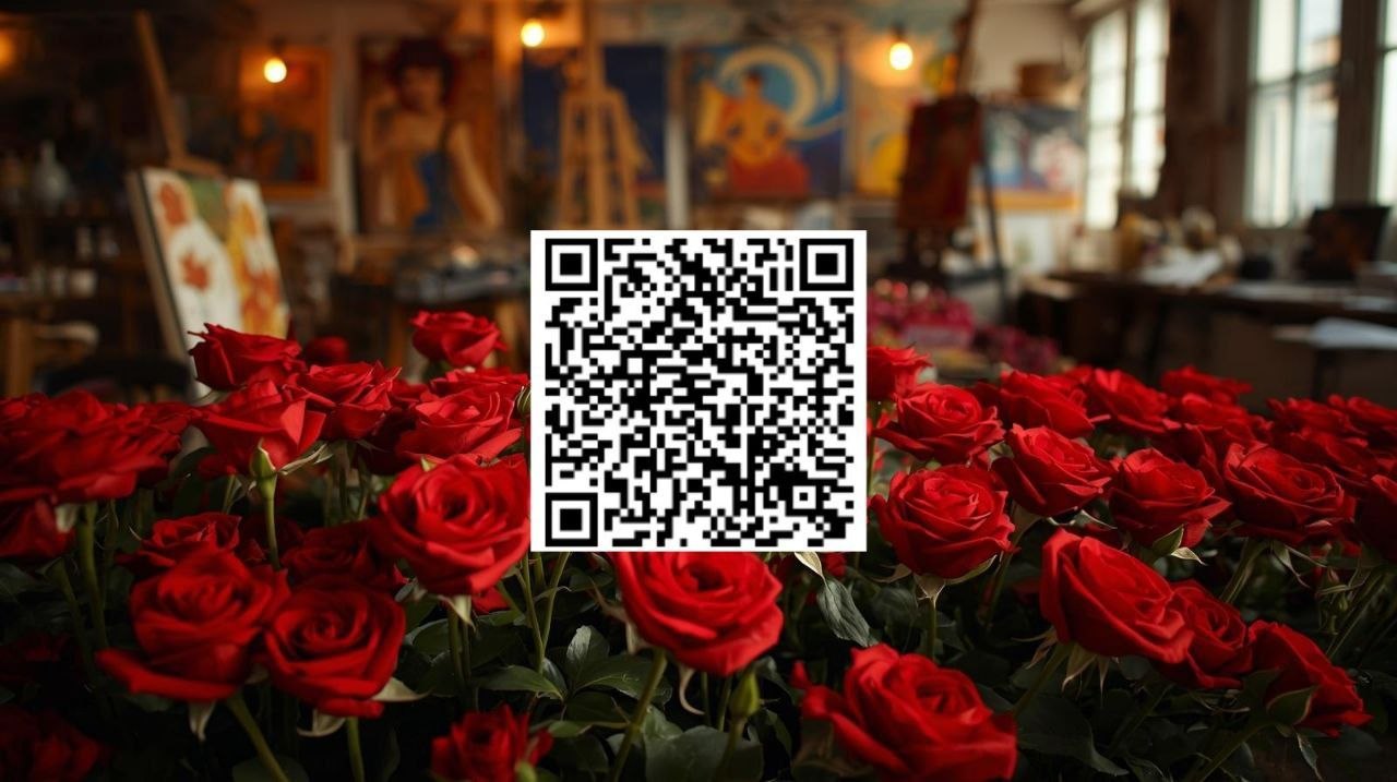 QR code to acquire Atelier fine art heartproperty with BNB on the TRUEHN network